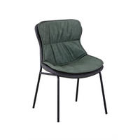 STUHL - Dunkelgrau/Schwarz, Design, Textil/Metall (54/84/64cm) - Kayoom