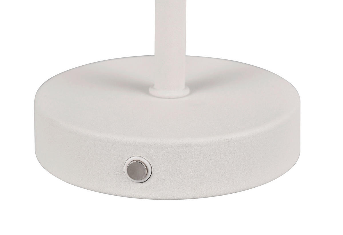 LED-TISCHLEUCHTE Jeff 12,6/30 cm   - Weiß, Basics, Metall (12,6/30cm)