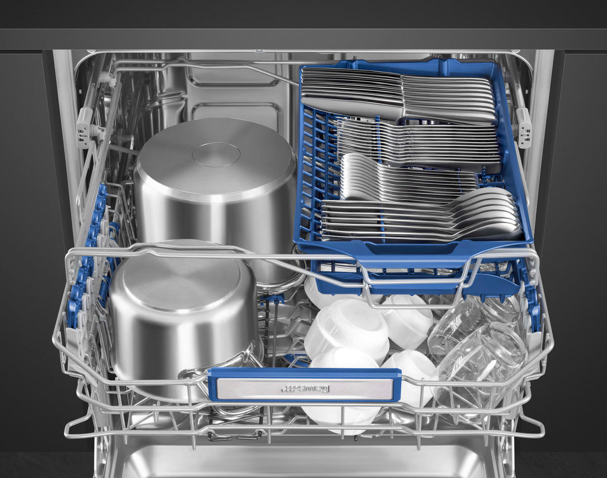 GESCHIRRSPÜLER STL333CL  - Edelstahlfarben, Basics, Kunststoff/Metall (59,8/81,8/54,5cm) - SMEG