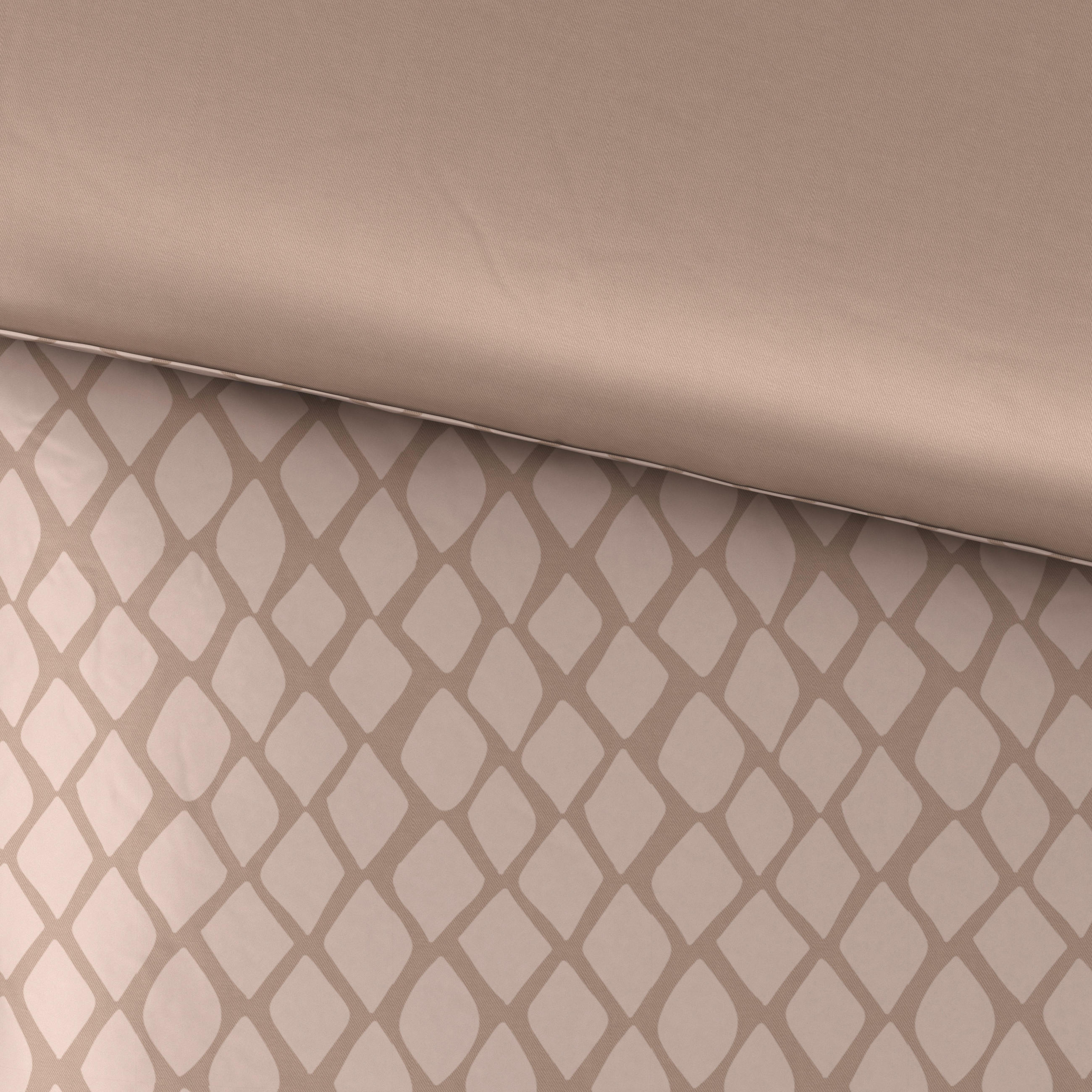 BETTWÄSCHESET Satin 160/210 cm  65 cm/100 cm  - Beige, Design, Textil (160/210cm) - Dieter Knoll
