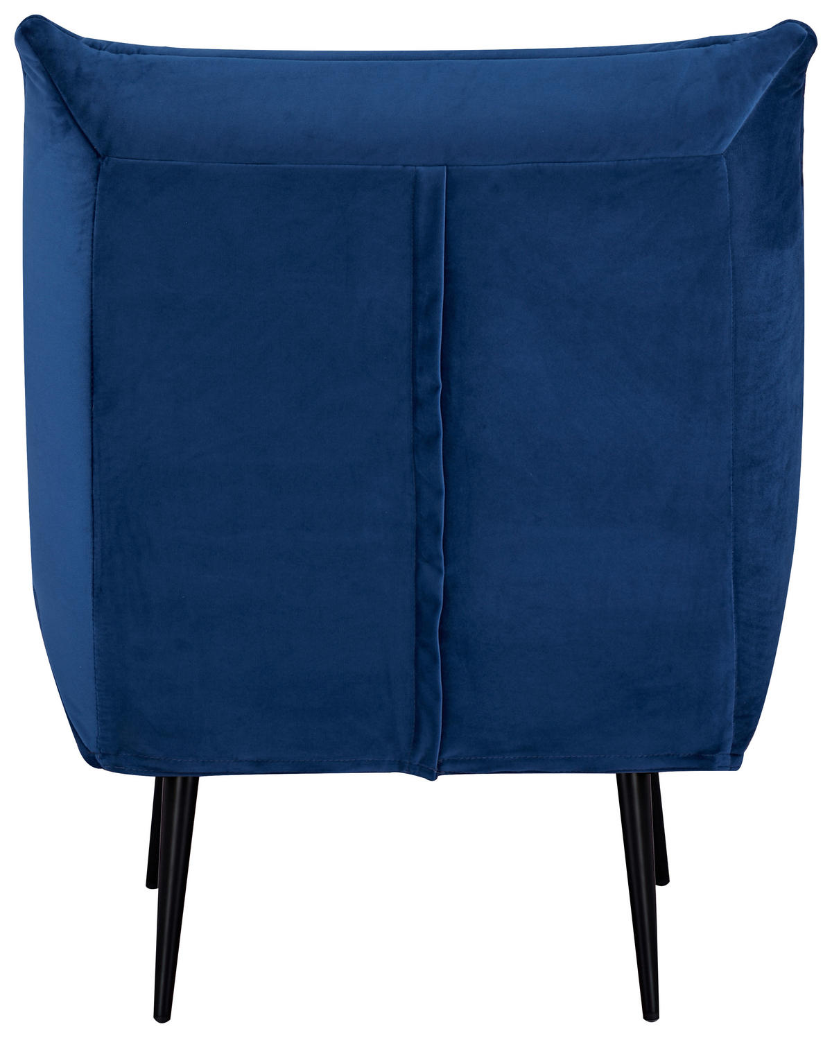SESSEL Samt Blau    - Blau/Schwarz, MODERN, Textil/Metall (75/92/87cm) - MID.YOU