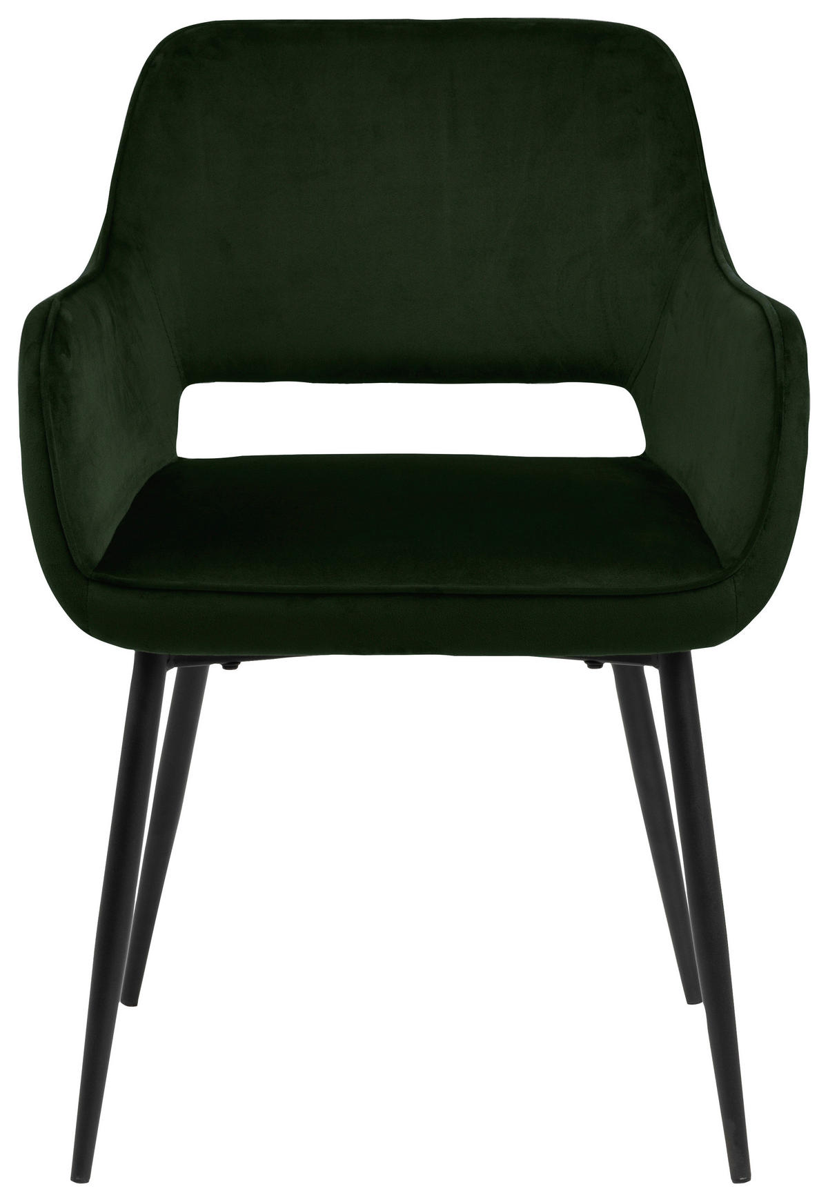 ŽIDLE S PODRUČKAMI, ocel, samet, černá, olivově zelená - černá/olivově zelená, Konvenční, kov/textil (56/79/59,5cm) - MID.YOU