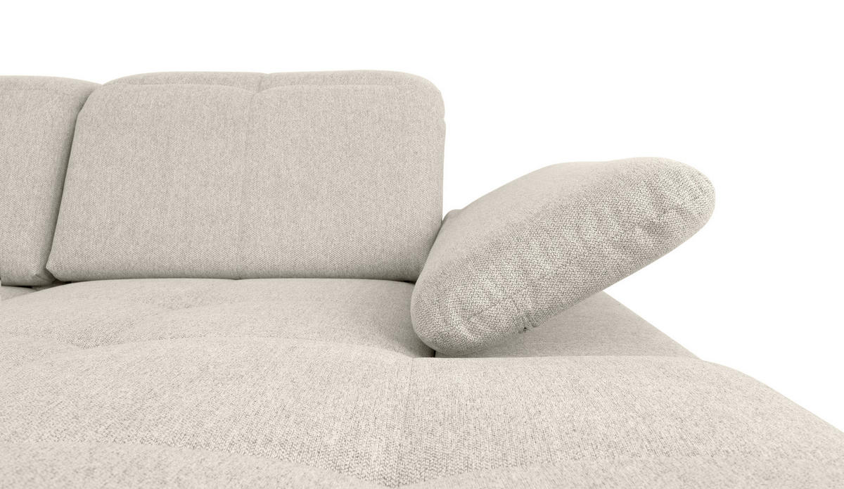 WOHNLANDSCHAFT in Beige  - Beige/Grau, Design, Textil/Metall (215/328/173cm) - MID.YOU