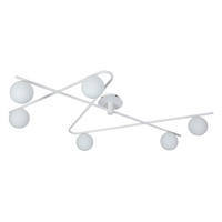 DECKENLEUCHTE 120/73,5/28 cm  - Weiß, Trend, Glas/Metall (120/73,5/28cm) - Collett's Monde