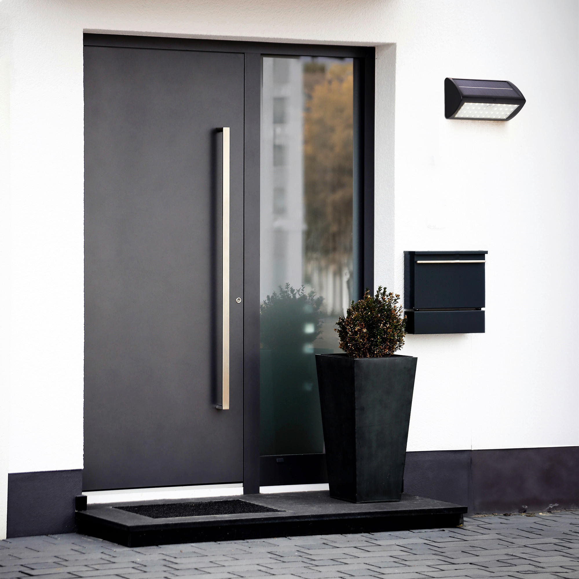 SOLARLEUCHTE Solar 15,5/14,5/17 cm   - Schwarz, Basics, Kunststoff (15,5/14,5/17cm)