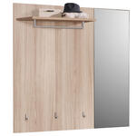 GARDEROBENPANEEL  in 120/112/30 cm  - Eichefarben/Grau, Design, Holzwerkstoff (120/112/30cm) - Voleo