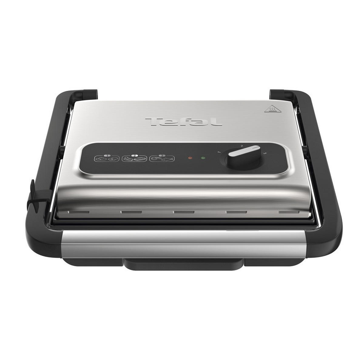 KONTAKTGRILL Inicio Adjust  - Chromfarben/Schwarz, Basics, Kunststoff/Metall (33,7/11,8cm) - Tefal