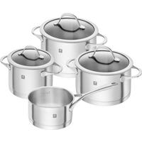 GRYT- OCH KASTRULLSET ZWILLING ESSENCE 4 delar  - stålfärgad, Basics, metall/glas - Zwilling