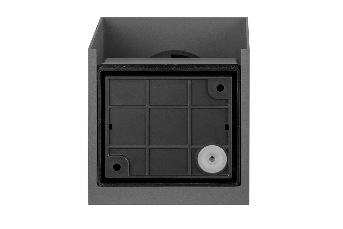 LED VÄGGLAMPA Atlas 10/10/10 cm   - mörkgrå, Basics, metall/plast (10/10/10cm) - Novel