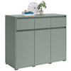 SIDEBOARD  120,1/102,8/48 cm 3 Schublade(n)  - Anthrazit/Graugrün, Design, Holzwerkstoff/Kunststoff (120,1/102,8/48cm) - Carryhome