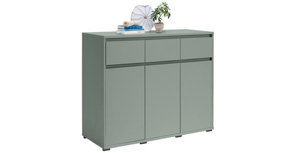 SIDEBOARD  120,1/102,8/48 cm 3 Schublade(n)  - Anthrazit/Graugrün, Design, Holzwerkstoff/Kunststoff (120,1/102,8/48cm) - Carryhome
