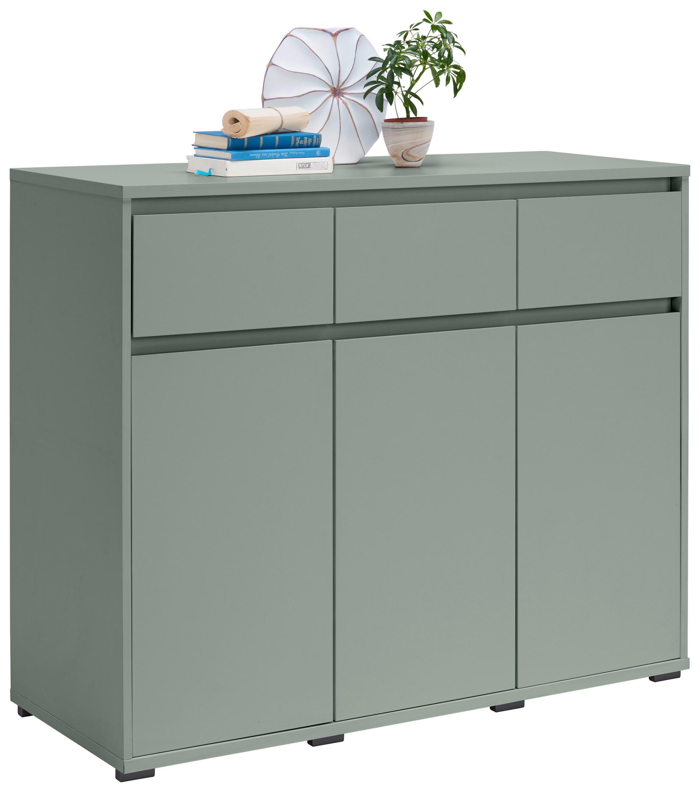 Carryhome Sideboard Graugrün 120.1x102.8x48 cm