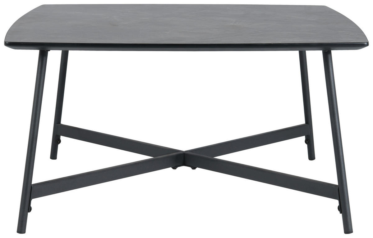 KONFERENČNÍ STOLEK, šedá, kov, kompozitní dřevo, 80/80/42 cm - šedá/černá, Design, kov/kompozitní dřevo (80/80/42cm) - MID.YOU