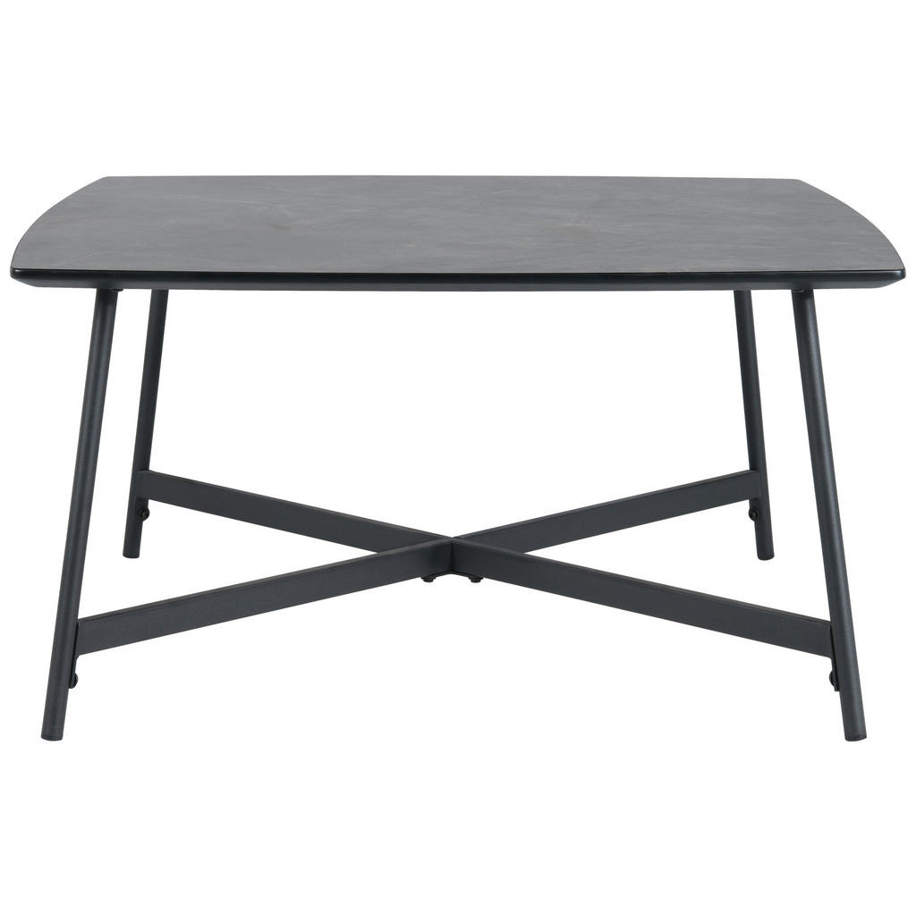 Thumbnail - Mid.you Couchtisch, Grau, Metall, Holzwerkstoff, Betonoptik, rechteckig, Rundrohr, 80x80x42 cm, Wohnzimmer, Wohnzimmerti...