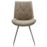 STUHL Lederlook Edelstahlfarben, Taupe - Taupe/Edelstahlfarben, Design, Textil/Metall (51,5/89/65,5cm) - Novel STUHL Lederlook Edelstahlfarben, Taupe - Taupe/Edelstahlfarben, Design, Textil/Metall (51,5/89/65,5cm) - Novel
