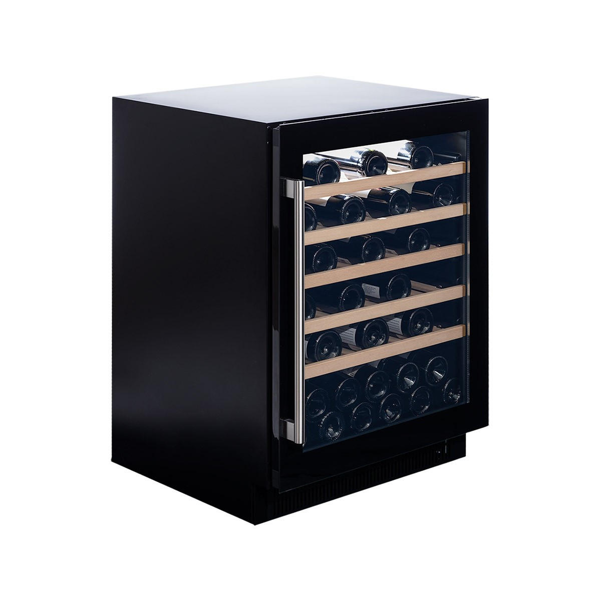 WEINKÜHLSCHRANK DAUF-46.138SS  - Edelstahlfarben, Basics, Glas/Holz (59,5/82/57cm)