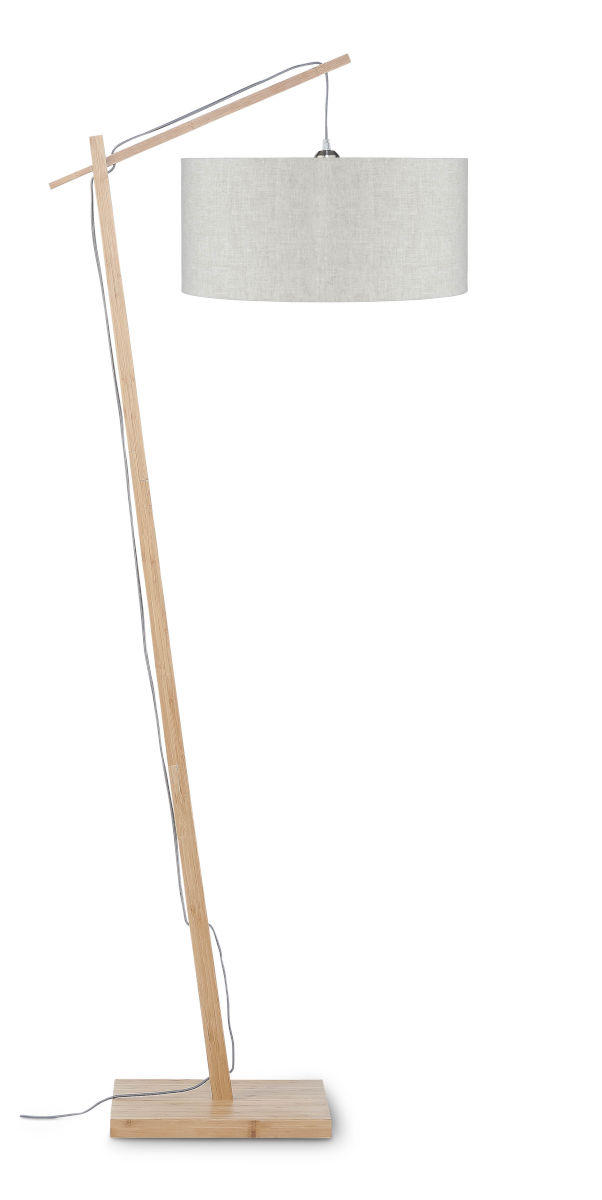 STEHLEUCHTE 70/176 cm    - Beige/Naturfarben, Design, Holz/Textil (70/176cm) - Good & Mojo