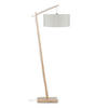 STEHLEUCHTE 70/176 cm    - Beige/Naturfarben, Design, Holz/Textil (70/176cm) - Good & Mojo