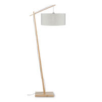 STEHLEUCHTE 70/176 cm    - Beige/Naturfarben, Design, Holz/Textil (70/176cm) - Good & Mojo