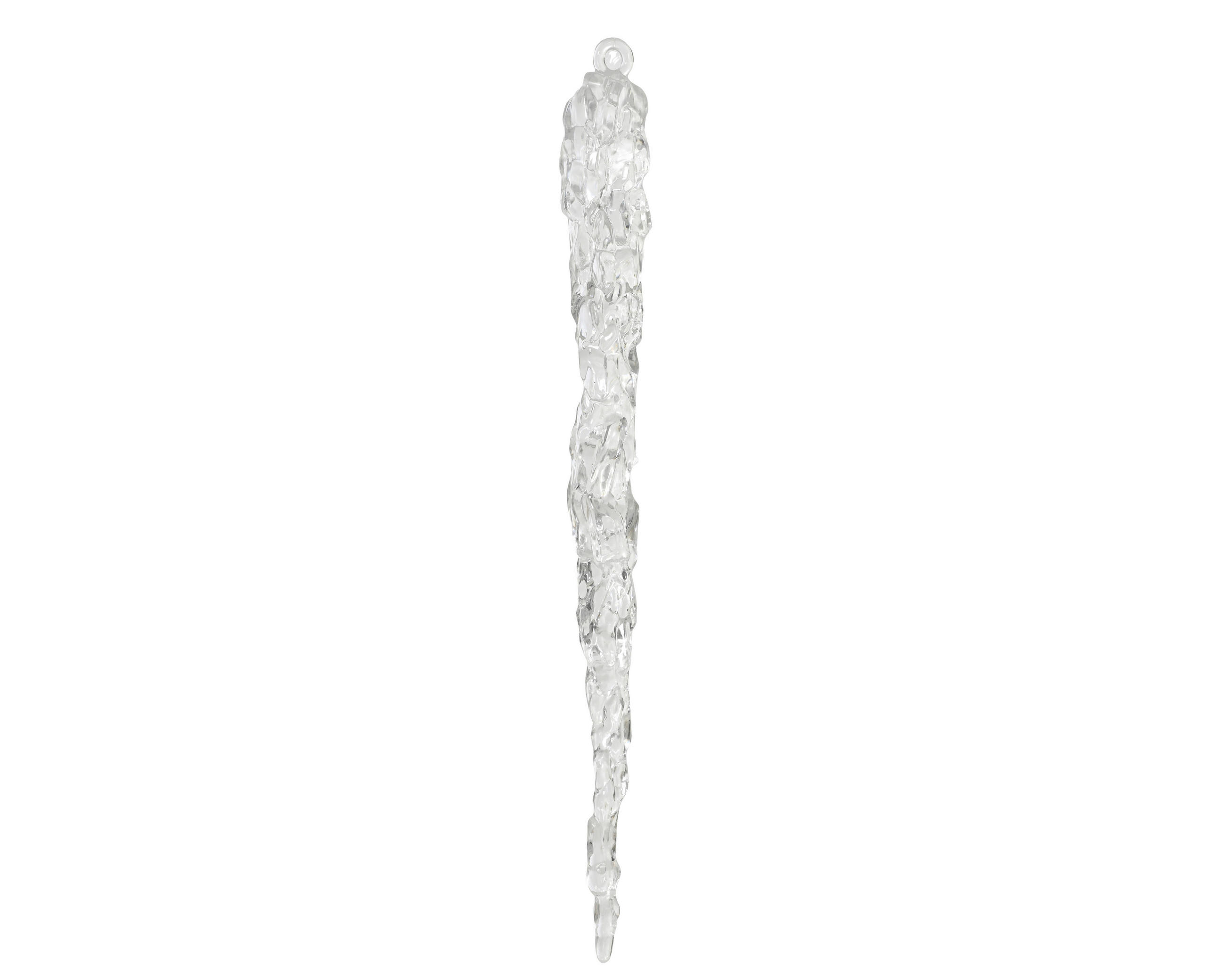 VÁNOČNÍ OZDOBA NA STROMEČEK - průhledné, Basics, plast (1.9/1.3/18.5cm)