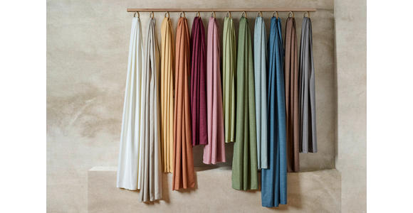 FERTIGVORHANG blickdicht  - Creme, Basics, Textil (140/255cm) - Novel