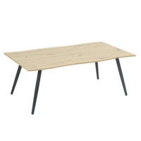 COUCHTISCH 60/110/42 cm rechteckig Eiche Artisan  - Schwarz/Eiche Artisan, Design, Holzwerkstoff/Metall (60/110/42cm) - Livetastic