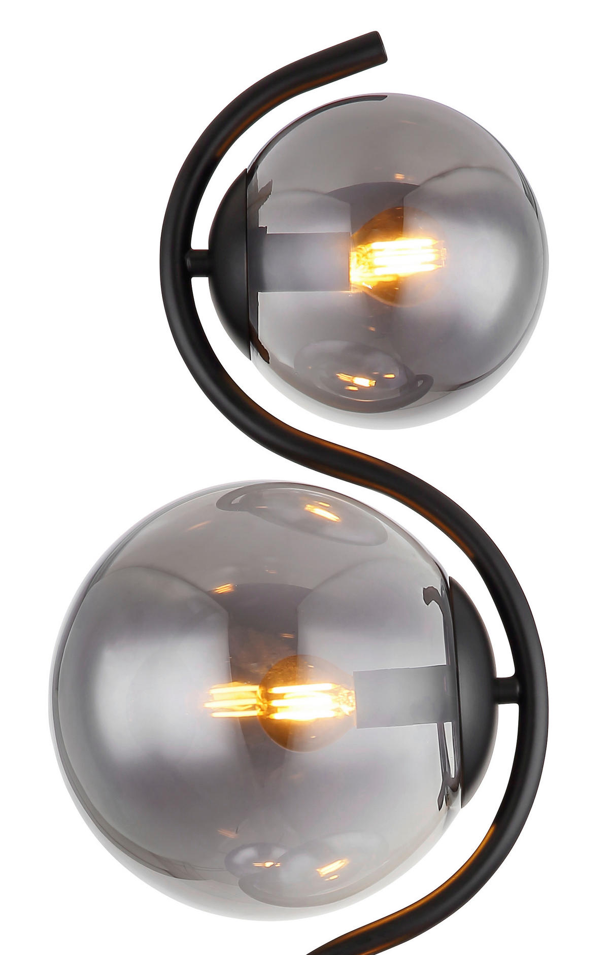 SVJETILJKA PODNA Porry  - crna, Design, staklo/metal (66/160cm) - Globo