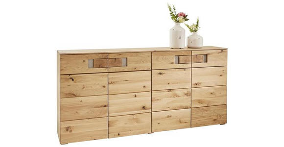 SIDEBOARD Kerneiche furniert, massiv geölt Eichefarben - Eichefarben, KONVENTIONELL, Holz/Holzwerkstoff (180/83/43cm) - Cantus