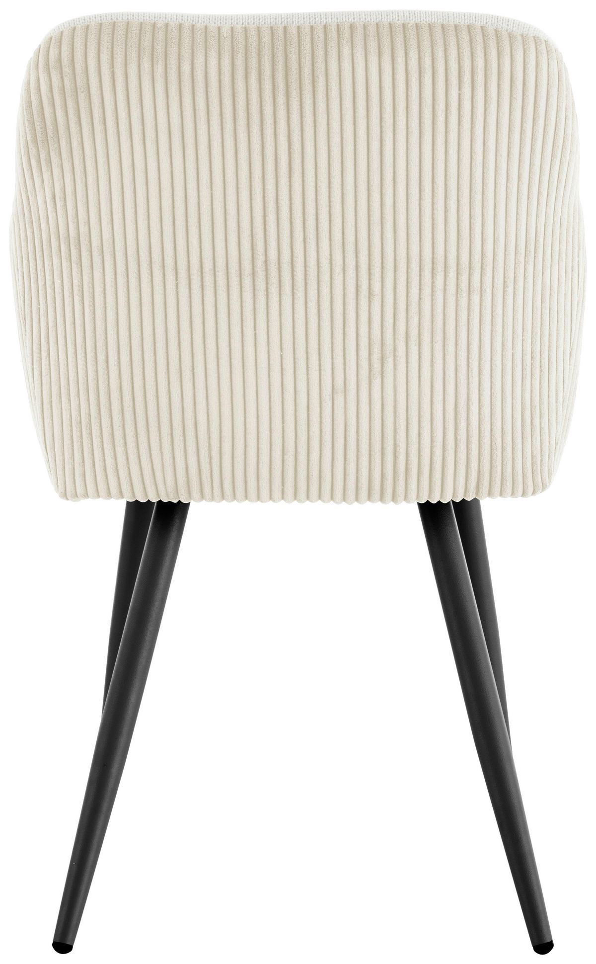 ARMLEHNSTUHL  in Eisen Cord, Leinenoptik  - Beige/Schwarz, LIFESTYLE, Holz/Textil (54/84/60cm) - Livetastic