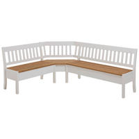 ECKBANK 170/213 cm Laugenfarbig, Weiß Kiefer massiv   - Laugenfarbig/Weiß, ROMANTIK / LANDHAUS, Holz (170/213cm) - Boxxx