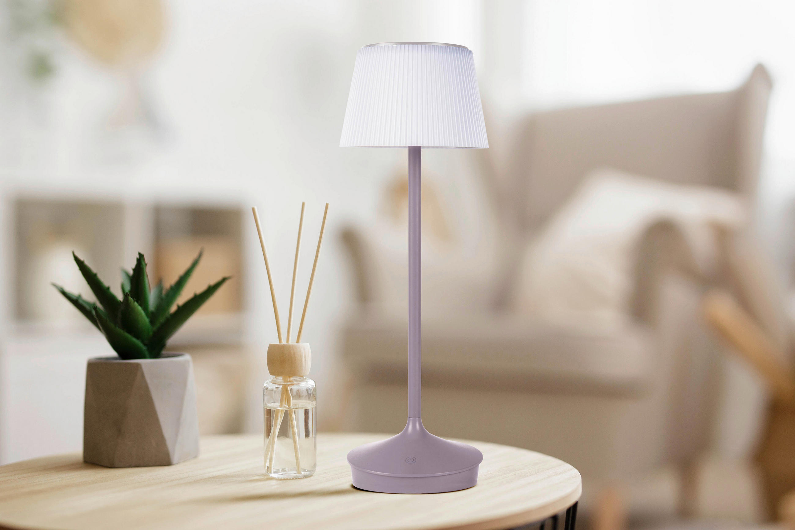 SOLARLEUCHTE EMMI 13/38 cm   - Brombeere/Weiß, Trend, Kunststoff/Metall (13/38cm) - Näve