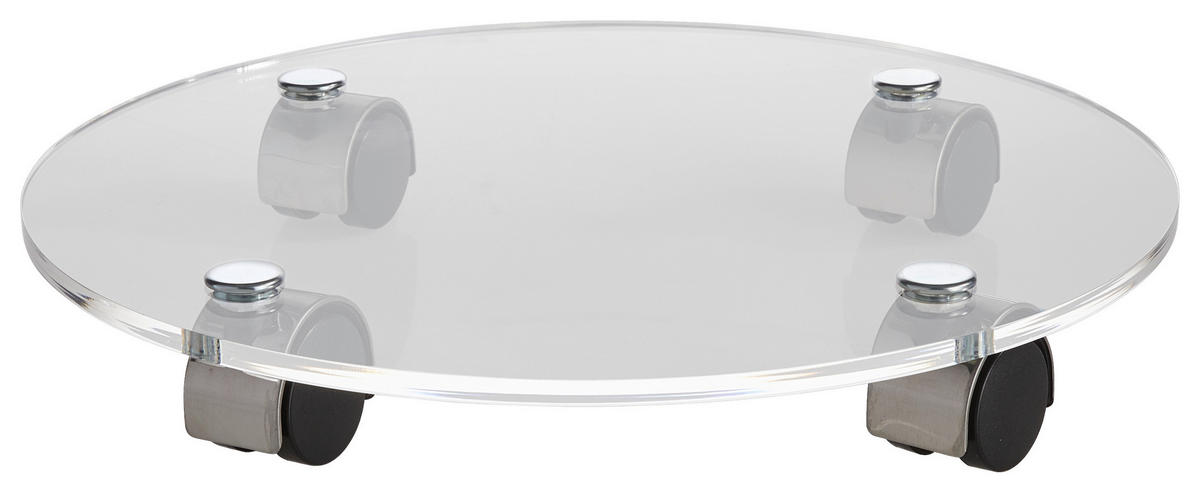 PFLANZENROLLER   - Klar, Design, Kunststoff (35/5,8/35cm) - Xora