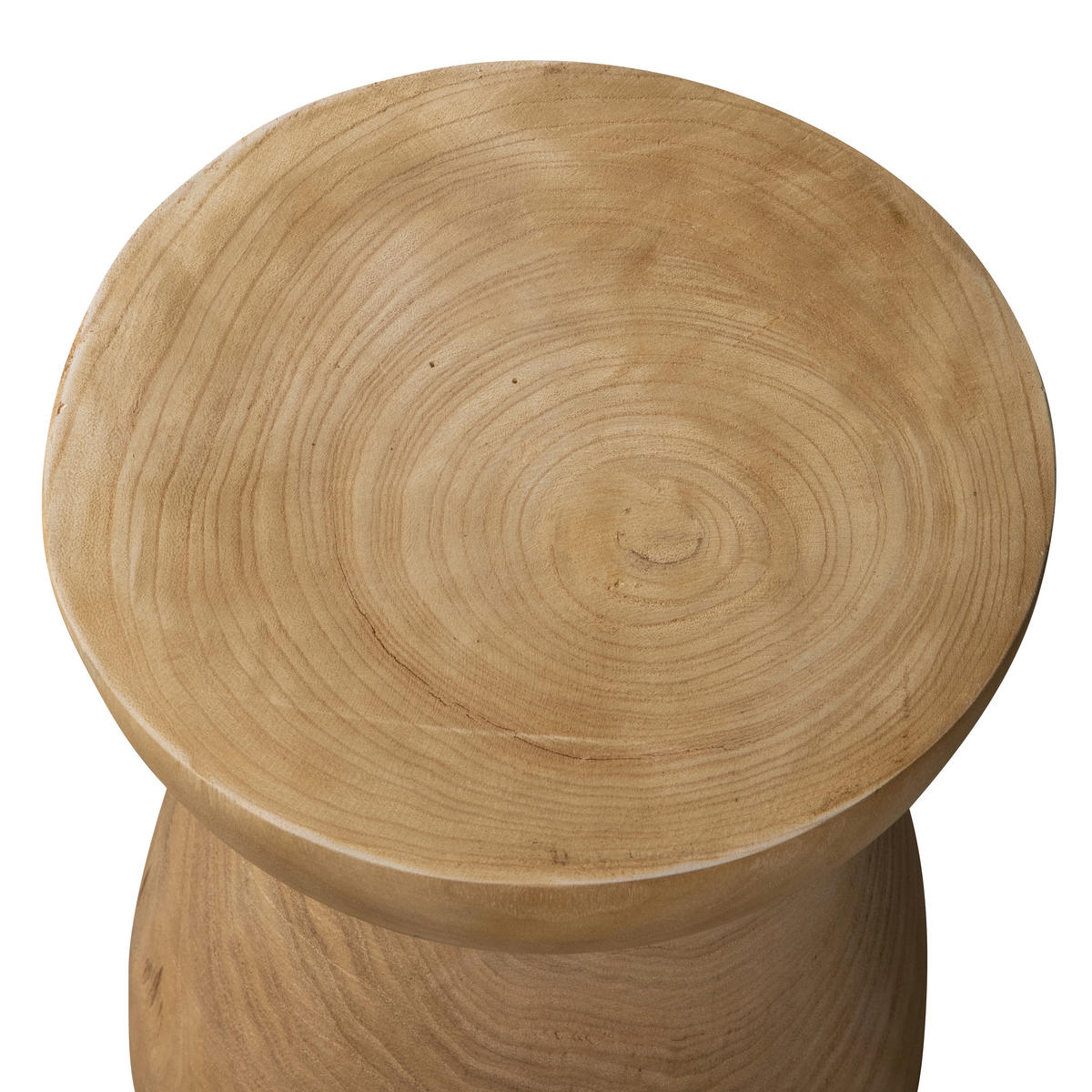 BEISTELLTISCH 28/28/40 cm Bink Paulownia massiv Naturfarben rund  - Naturfarben, Design, Holz (28/28/40cm) - Livetastic