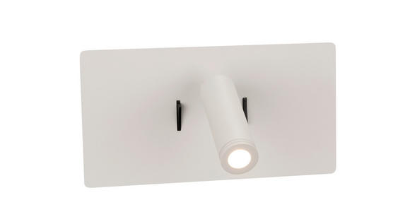 LED-WANDLEUCHTE LANCASTER - Weiß, Basics, Metall (23/9-16/12cm) - Novel