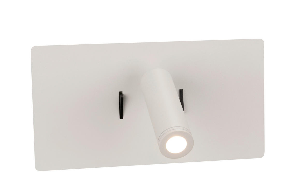 NÁSTĚNNÉ LED SVÍTIDLO, 23/9-16/12 cm - bílá, Basics, kov (23/9-16/12cm) - Novel