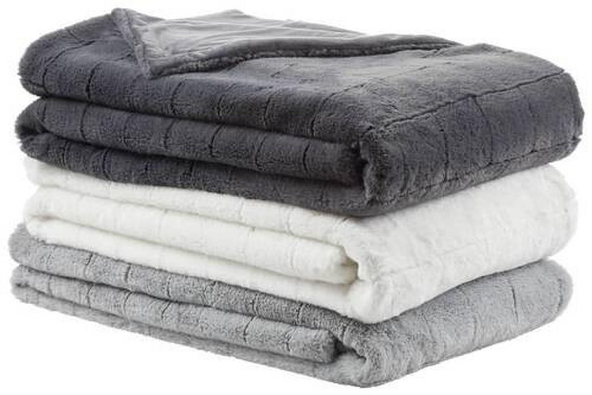 PĂTURĂ DIN BLANĂ 150/200 cm  - antracit, Konventionell, textil (150/200cm) - Dieter Knoll