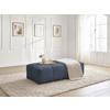 HOCKER EVEREST Flachgewebe Dunkelblau  - Schwarz/Dunkelblau, MODERN, Kunststoff/Textil (166/100/40cm)