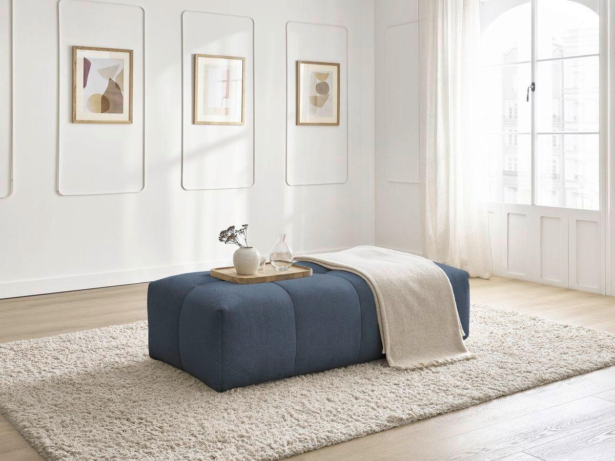 XXXLutz Hocker Everest Dunkelblau 140x40x70 cm