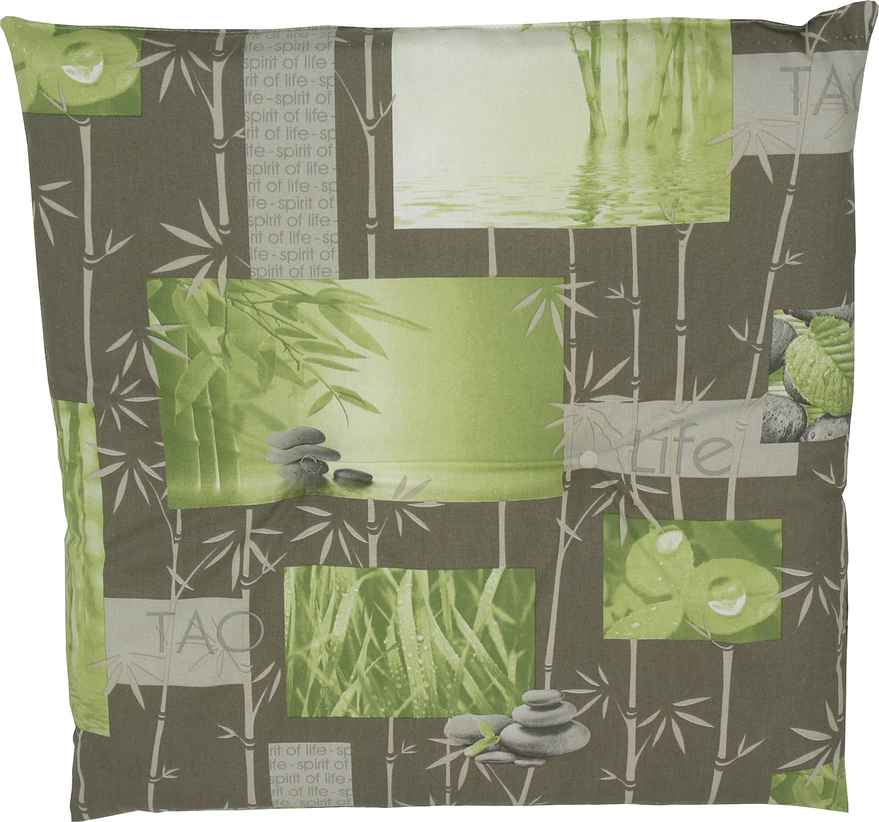 SITZKISSEN   48/5/48 cm  - Fango/Grün, Design, Textil (48/5/48cm)