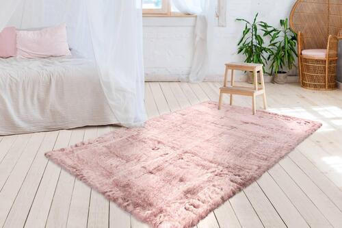 KOBEREC S VYSOKÝM VLASEM, 160/230 cm, růžová - růžová, Design, textil (160/230cm)