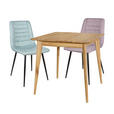 ESSTISCH in Holz 80/80/76 cm  - Eichefarben, Design, Holz (80/80/76cm) - Carryhome