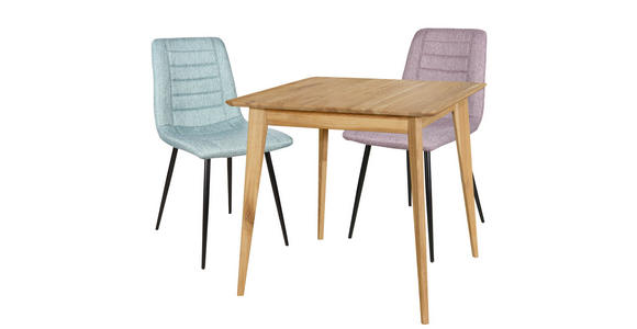 ESSTISCH in Holz 80/80/76 cm  - Eichefarben, Design, Holz (80/80/76cm) - Carryhome