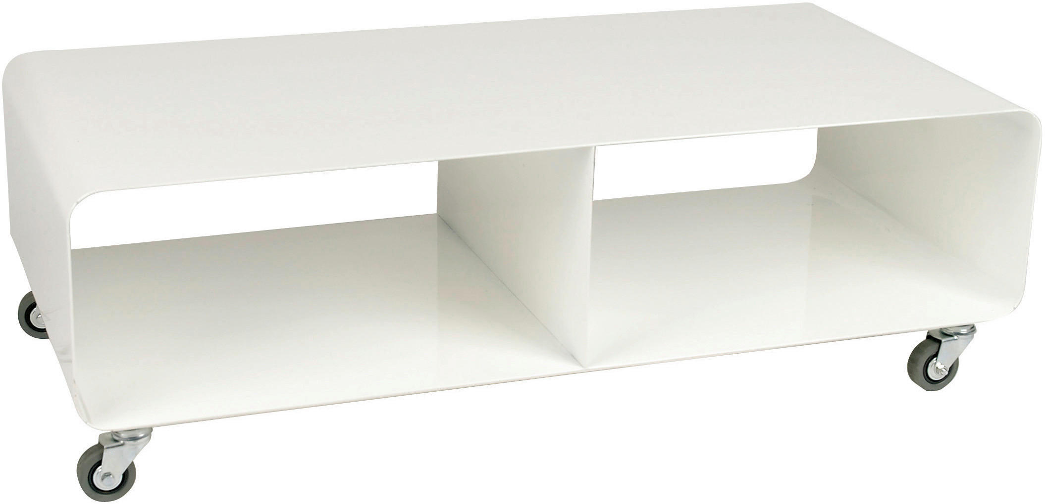 TV-ELEMENT - Weiß, Design, Kunststoff/Metall (90/30/42cm) - Kare-Design