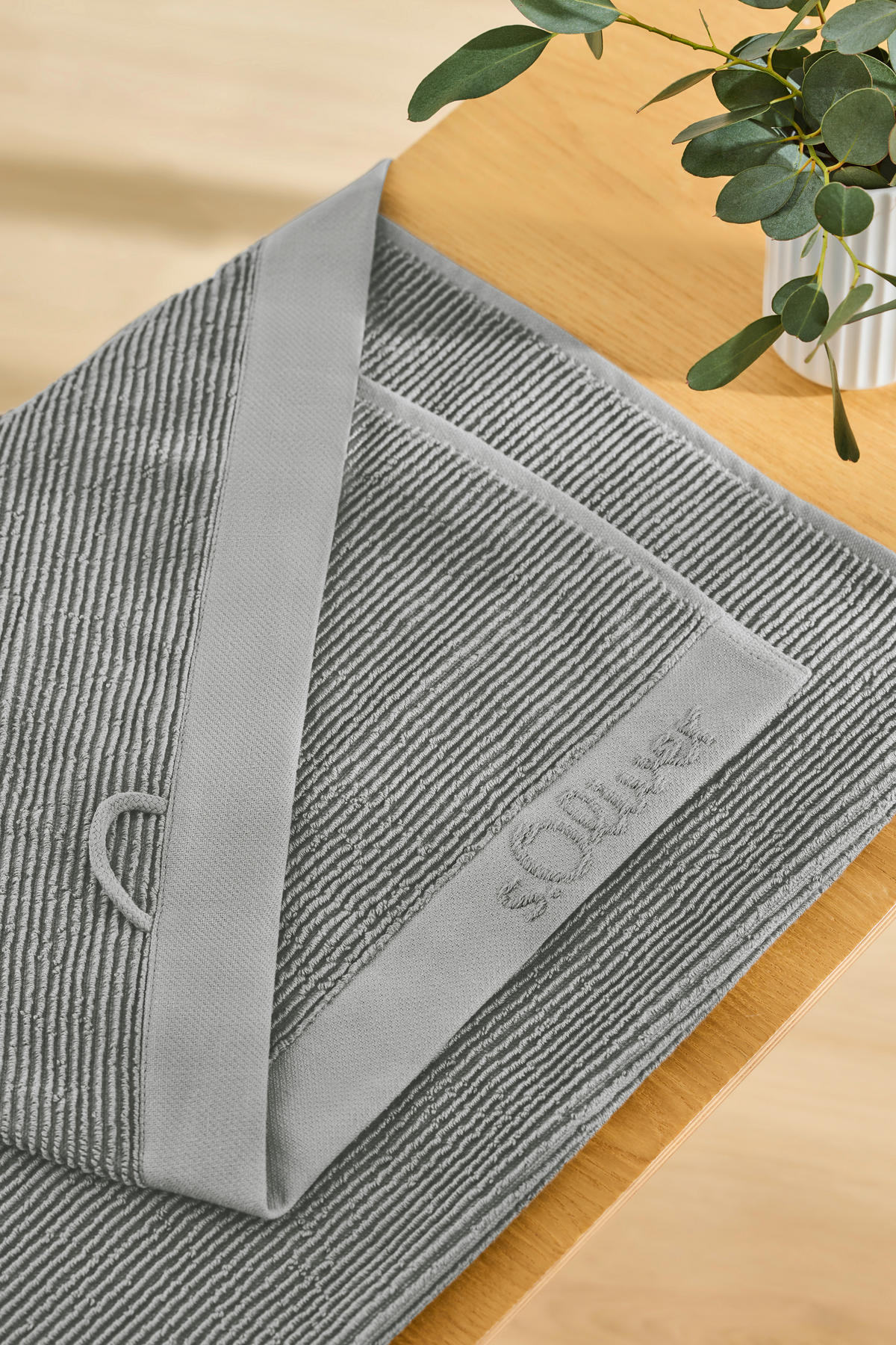 SAUNATUCH s.Oliver Grau  - Grau, Trend, Textil (80/200cm) - S. Oliver