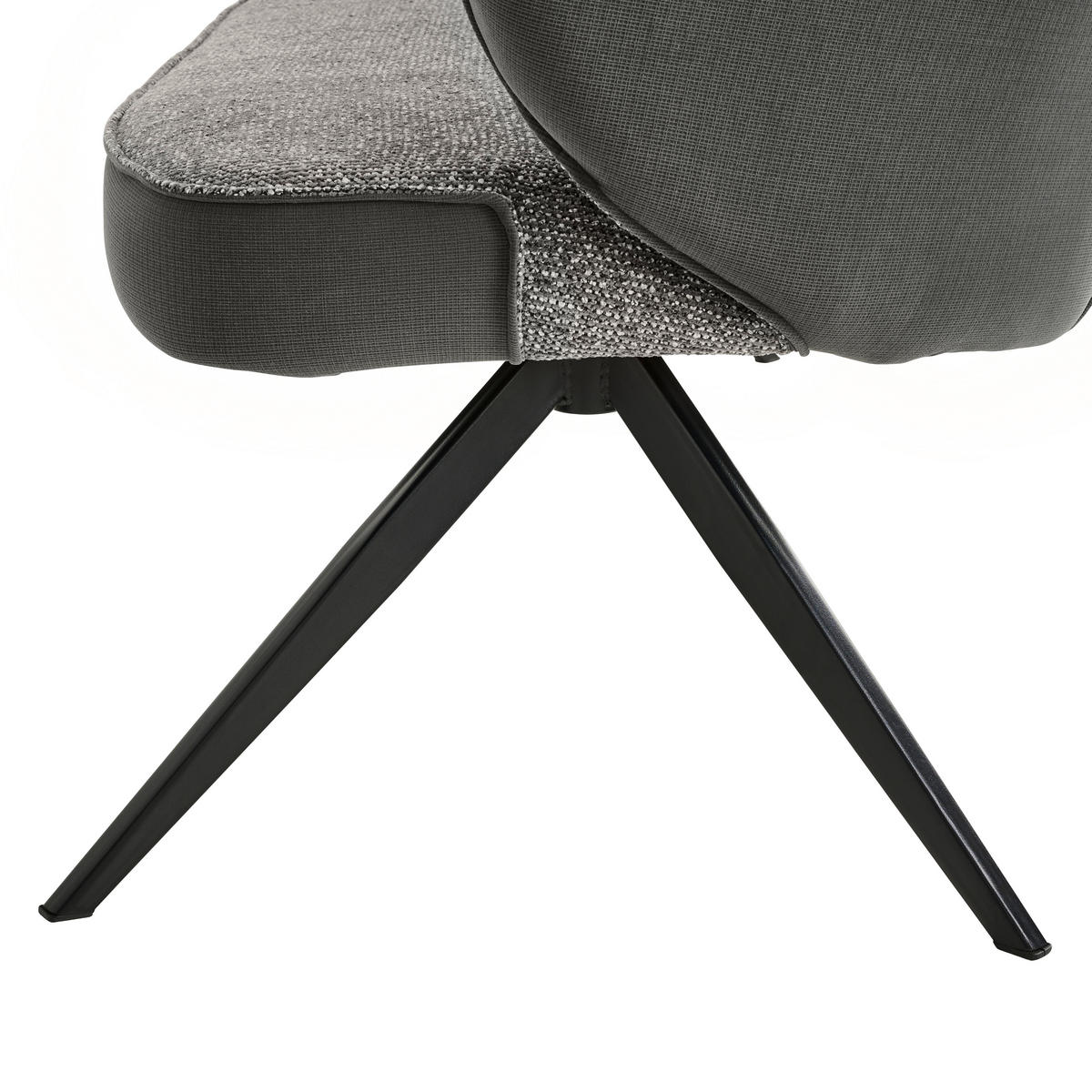 ČALÚNENÁ LAVICA, topoľ, sivá, čierna - čierna/sivá, Lifestyle, kov/drevo (180/86/71cm) - Livetastic