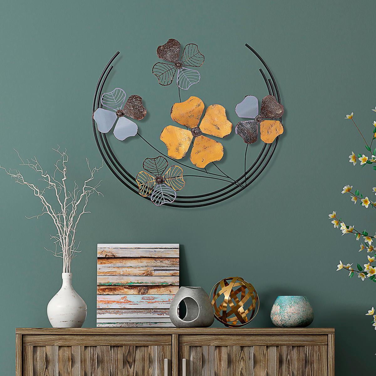 METALLBILD  - Multicolor, Basics, Metall (70/62cm)