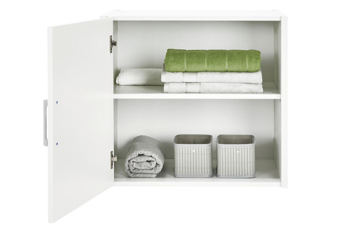 NÁSTAVEC NA SKŘÍŇ, 67/61/65,5 cm - bílá/barvy stříbra, Design, kompozitní dřevo/plast (67/61/65,5cm) - Xora