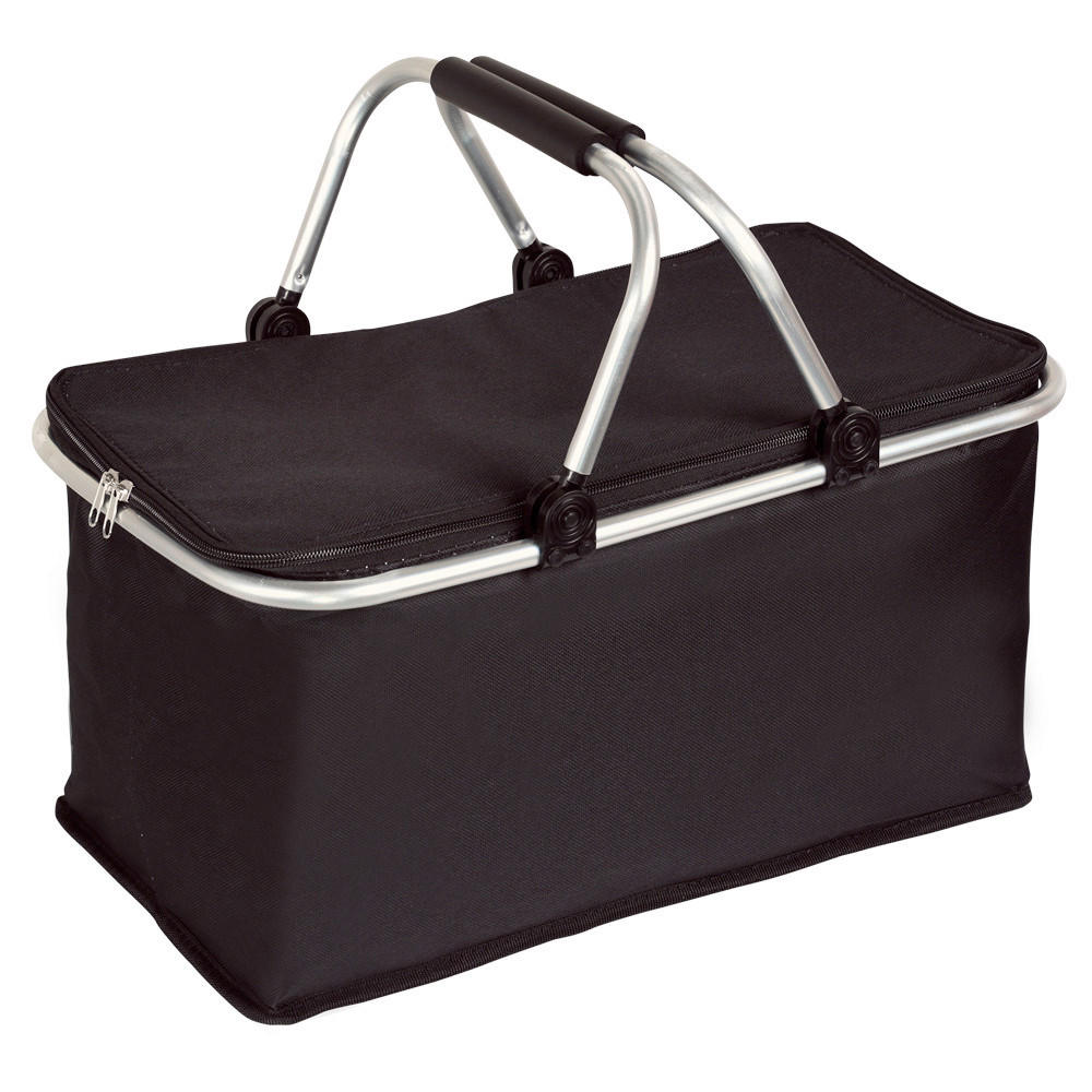 EINKAUFSKORB  - Schwarz, Basics, Textil/Metall (50/29/25.5cm) - Kesper