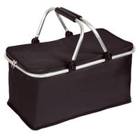 EINKAUFSKORB  - Schwarz, Basics, Textil/Metall (50/29/25.5cm) - Kesper