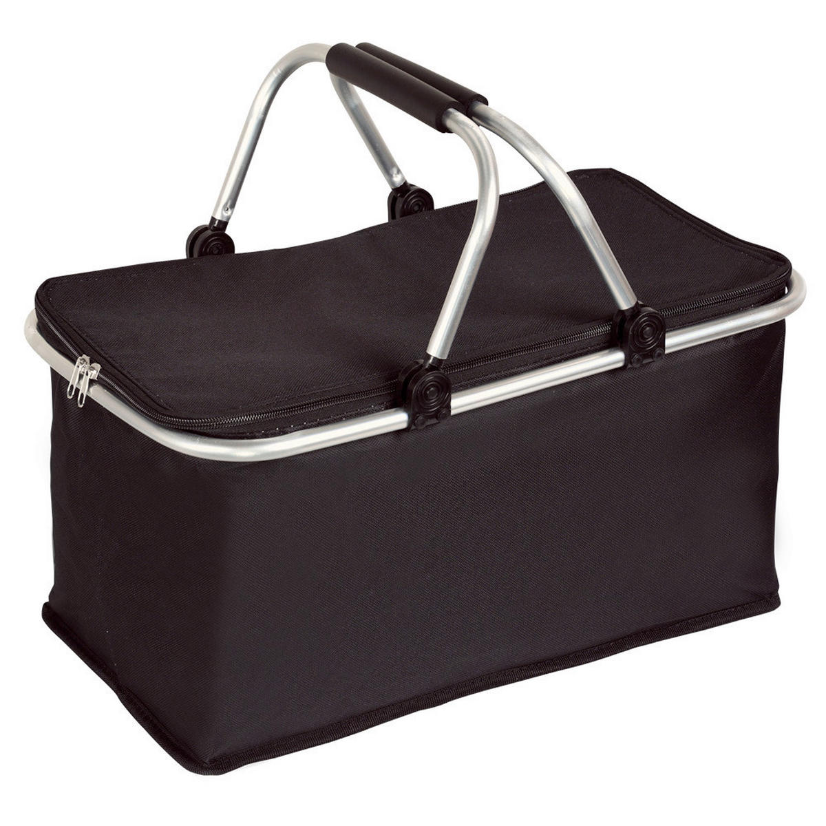 EINKAUFSKORB  - Schwarz, Basics, Textil/Metall (50/29/25.5cm) - Kesper